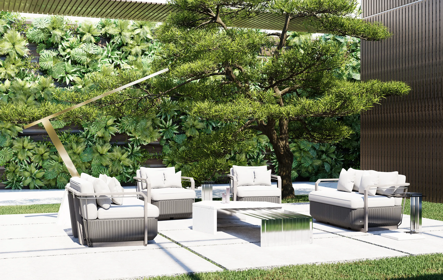 Hampton Grey Two-Seat Sofa