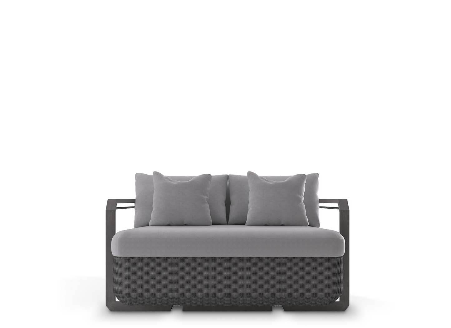 Hampton Grey Two-Seat Sofa