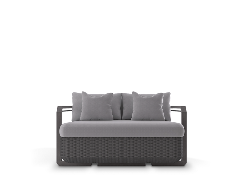 Hampton Grey Two-Seat Sofa