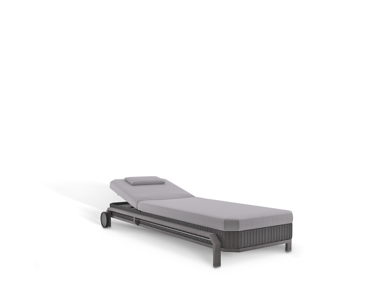 Hampton Grey Sunlounger