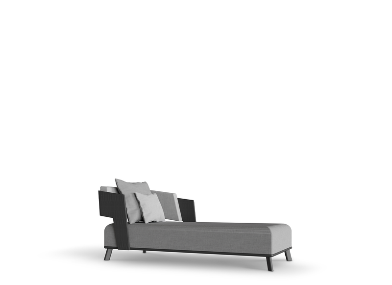 Galea Grey Chaise Longue