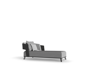 Galea Grey Chaise Longue