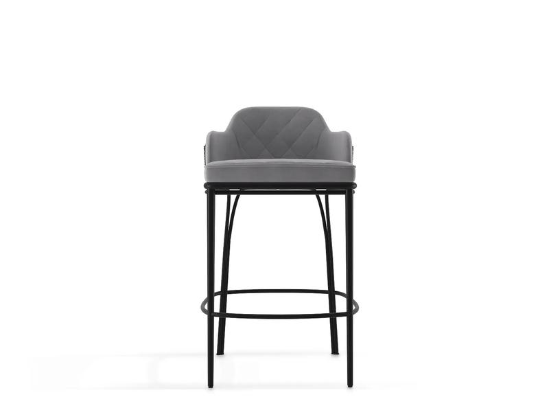 Charla Grey Bar Chair alternate view