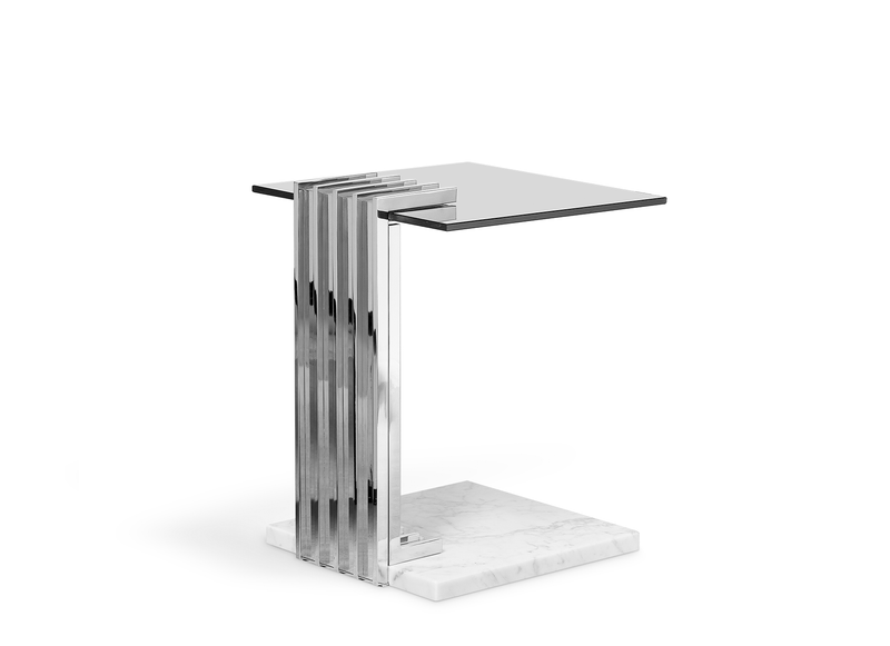 Vertigo Grey Side Table
