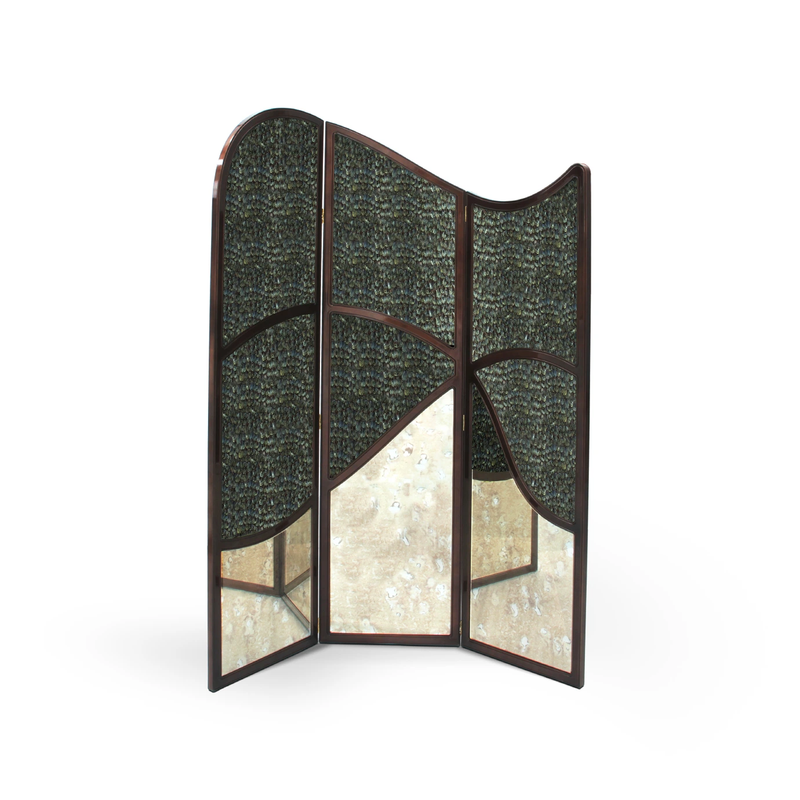Simone Peacock Feather Screen