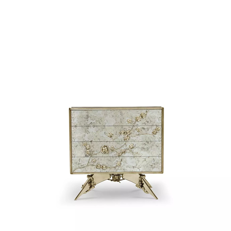 Spellbound Aged Mirror Nightstand
