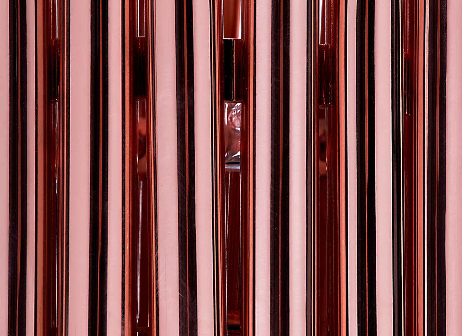 Matheny pendant light with gold brass tubes and modern art deco design