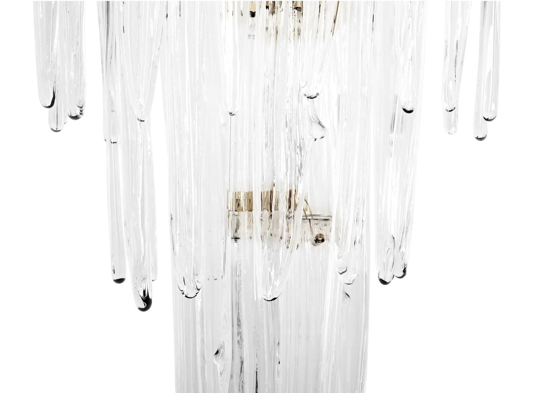 Babel pendant light hanging above dining table in contemporary living space