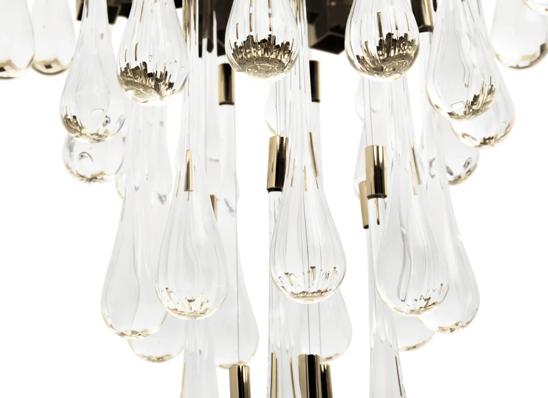 Trump pendant light illuminating modern living room interior