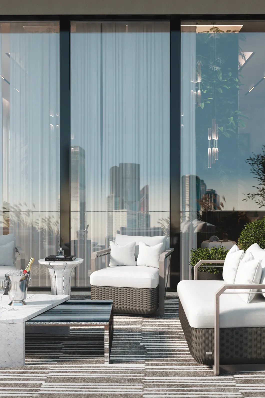 Hampton Grey Two-Seat Sofa